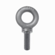 CHICAGO HARDWARE Machinery Eye Bolt With Shoulder, 3/4"-10, 2 in Shank, 1-1/2 in ID, Steel 12948 0